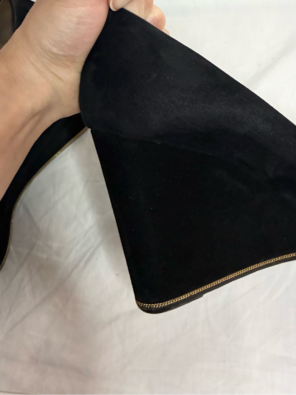 Ferragamo Suede Fiamma Wedges - Picture 10 of 12